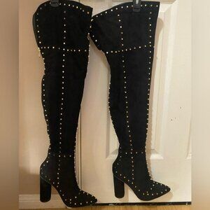 Thigh High Studded Boots
